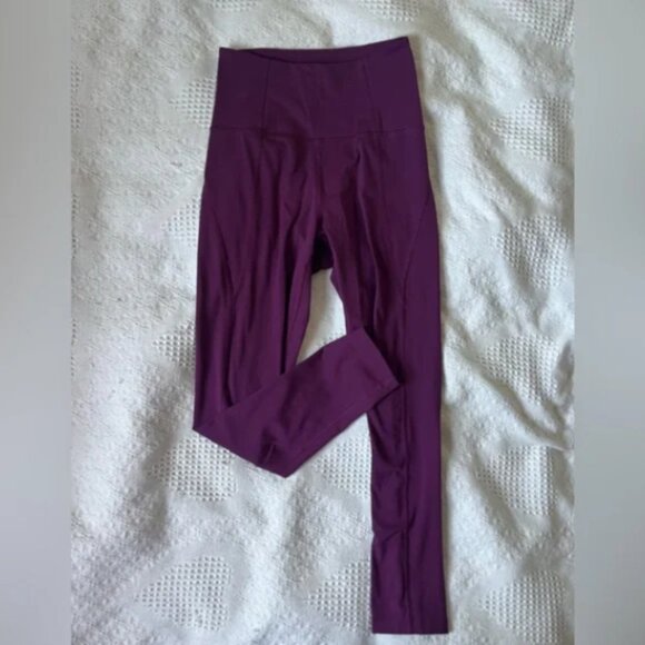 Girlfriend Collective Compressive Leggings, Purple/Plum, XS - Picture 5 of 9